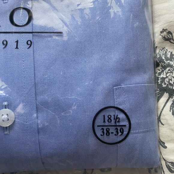 ENRO Light Blue Dress shirt 18.5 38-39 - Picture 2 of 4